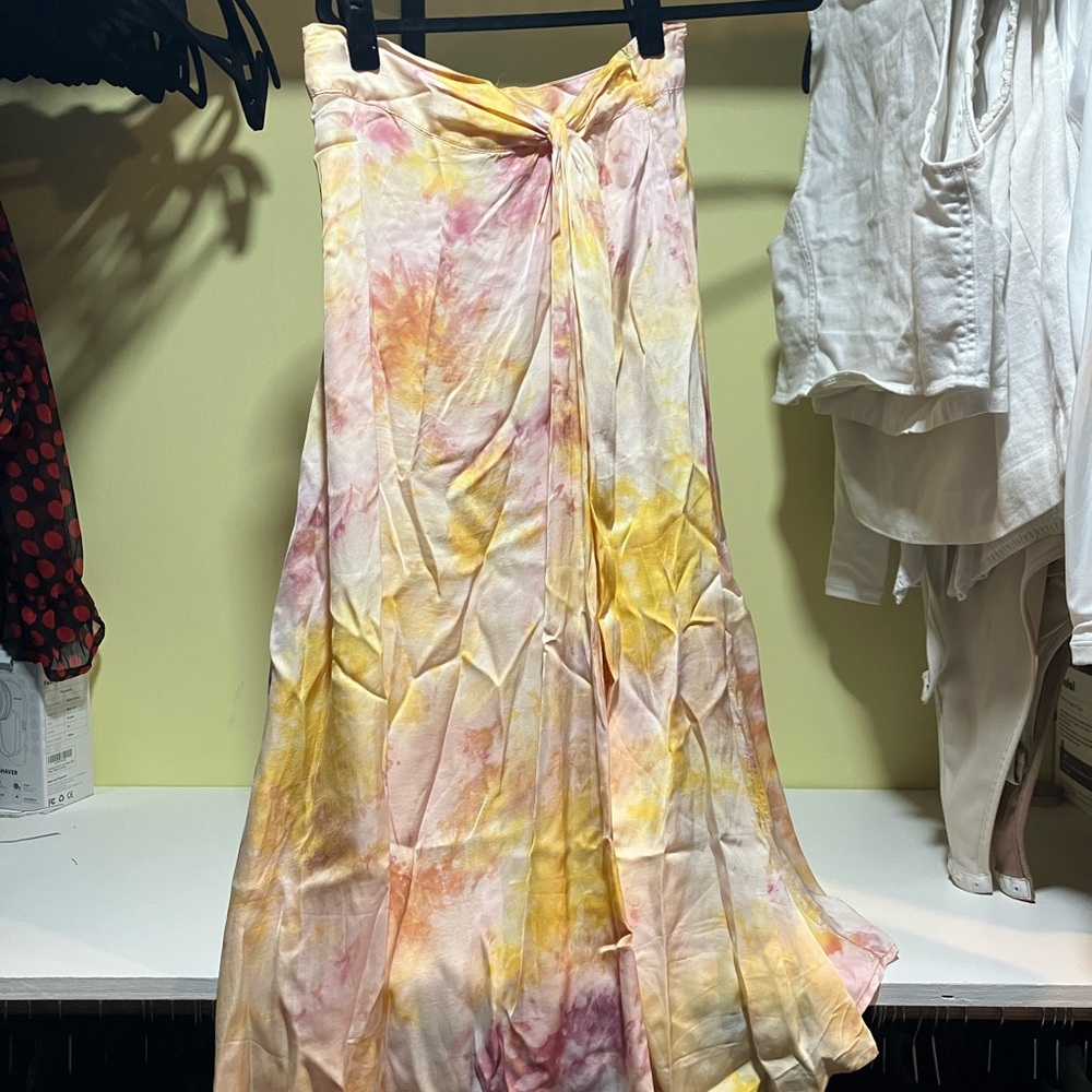 Young Fabulous Broke (YFB) Tie-Dye Maxi Skirt Size Small